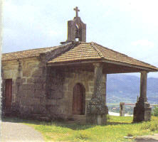 Ermita de San Fins, desde donde se disfruta de una espectacular panorámica del Miño