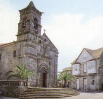 Iglesia de As Neves, en el centro de la Villa