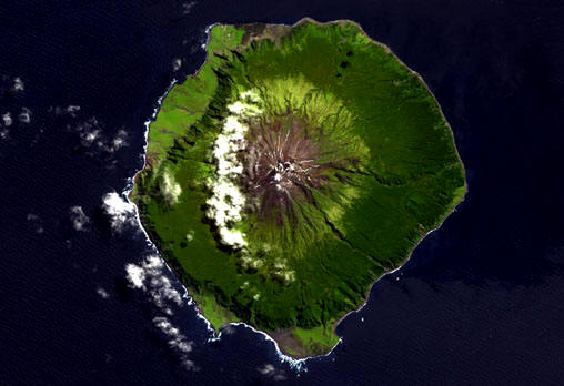 La isla Trist�n Da Cunha (Atl�ntico Sur)