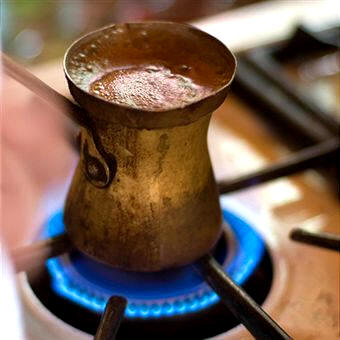 Preparación de un café turco