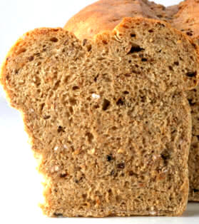 Pan elaborado con harina de trigo integral