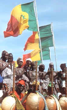 Acto popular en celebración del día de la independencia de Senegal