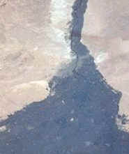 vista aérea del delta del Nilo