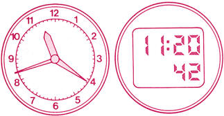 El reloj analógico muestra la información mediante la indicación de las manecillas, que señalan la hora, los minutos y los segundos, simulando el paso del tiempo. Por el contrario, el reloj digital muestra el tiempo en forma de números cambiantes. 