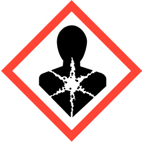 Un pictograma es un símbolo gráfico que, en el caso de los fitosanitarios, advierte visualmente de los peligros que entrañan su uso. En la imagen, se muestra un pictograma de aviso de peligro por aspiración