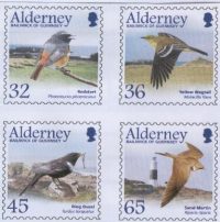 Blog Cultureduca educativa alderney_aves Filatelia: Conexiones españolas con Alderney 