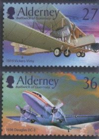 Blog Cultureduca educativa alderney_aviones2 Filatelia: Conexiones españolas con Alderney 