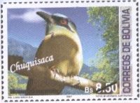 Filatelia: Aves de los Departamentos Bolivianos (1): Mamotus mamota