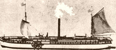 LOCURA DE FULTON. En 1807, el "Clement" de Fulton fue echado al agua en Estados Unidos. Comenzaba de esta forma la era de la navegación a vapor. Alguien calificó este avance como "la locura de Fulton", quien era además un buen dibujante proyectista