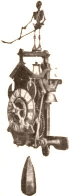 RELOJ DE PESAS. Representó una forma primitiva del reloj mecánico