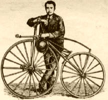 VELOCIPEDO: En 1867, Michaux creó este modelo de velocípedo, uno de los primeros que utilizaron el sistema de pedal.