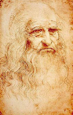 Autoretrato y firma de Leonardo Da Vinci
