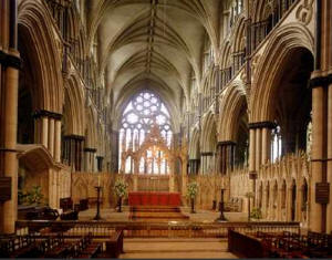 Los arbotantes han permitido construir grandiosas catedrales góticas. En la foto: catedral de la ciudad inglesa de Lincoln